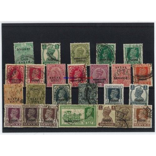 Nabha 10 Timbres Differents Obliteres on Productcaster.