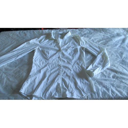 Chemise H&m Taille L Blanche on Productcaster.