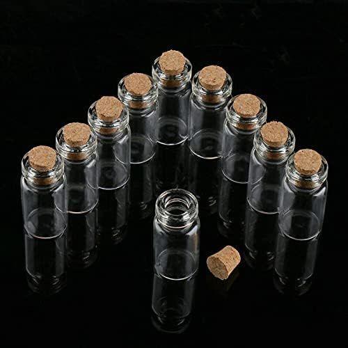 Lot de 10 mini flacons vides en verre transparent de 22 x 50 mm ave... on Productcaster.