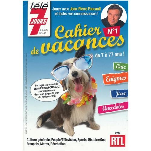 Cahier De Vacances N°1 4 H De Jean Pierre Foucault De 7 À 77 Ans on Productcaster.