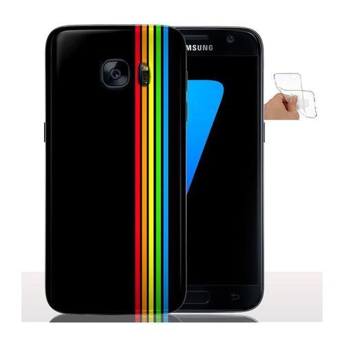 Coque Galaxy S7 Edge Arc En Ciel En Silicone - Protection Semi Rigi... on Productcaster.