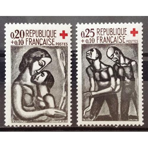 Série Croix Rouge 1961 (Rouault) - N° 1323-1324 Neufs** Luxe - Cote... on Productcaster.