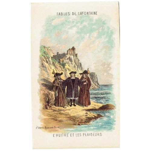 Carte Fable De La Fontaine '' L'huitre Et Les Plaideurs '' Ã Â Diti... on Productcaster.