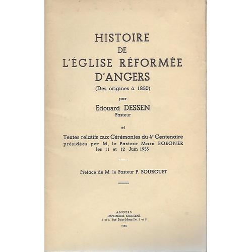 Histoire De L'église Réformée D'angers on Productcaster.