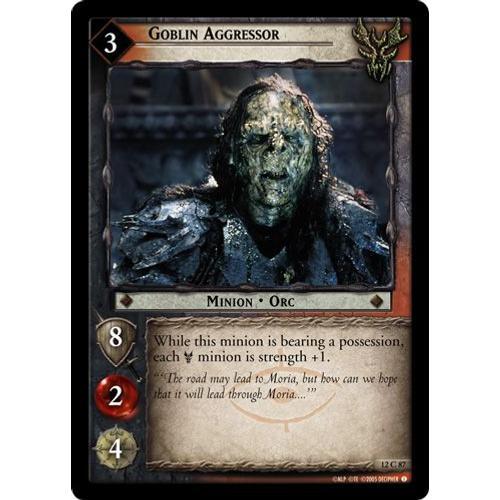 The Lord Of The Rings Tcg - Goblin Aggressor (12c87) on Productcaster.