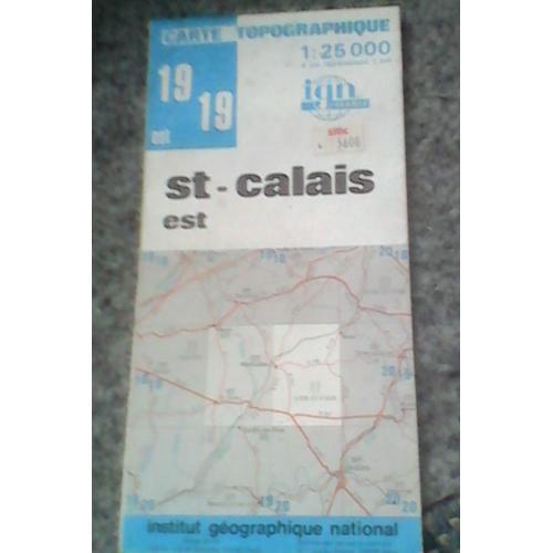 Carte Topographique Ign N 1919 St Calais Est on Productcaster.