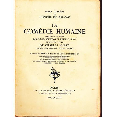 La Comédie Humaine; Études De Moeurs: Scènes De La Vie Parisienne: ... on Productcaster.