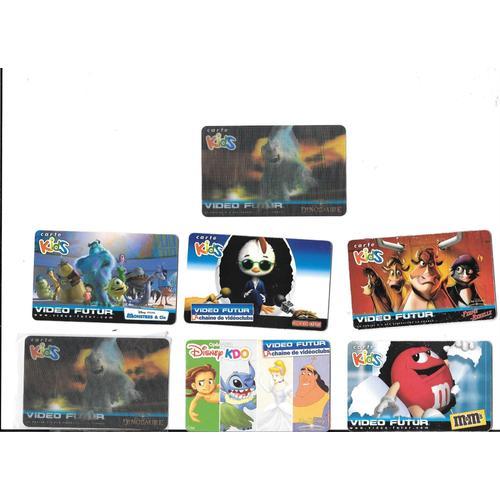 Lot 7 Telecartes Video Kids on Productcaster.