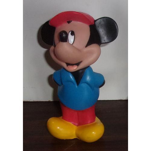 Figurine Vintage Mickey Mouse En Caoutchouc Dur on Productcaster.