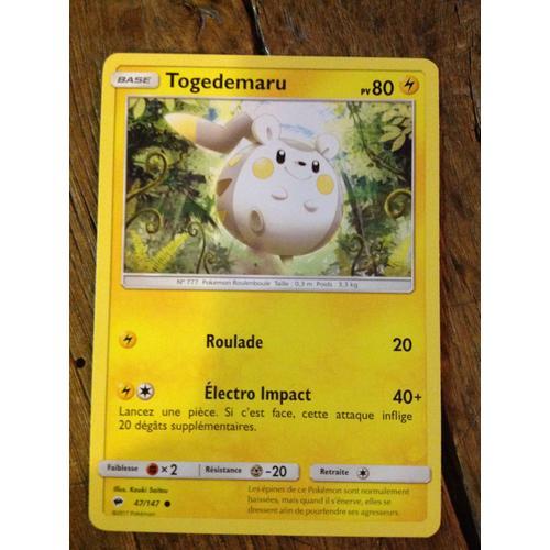 Carte Pokémon - Togedemaru - 47/147 - Ombres Ardentes on Productcaster.