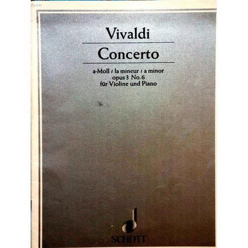 Vivaldi Concerto Opus 3 En La Mineur N.6 Pour Violon Et Piano on Productcaster.