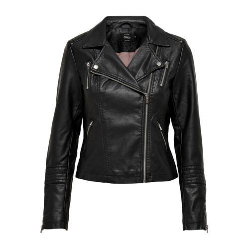 Veste Motard Noire En Éco-Cuir Only on Productcaster.