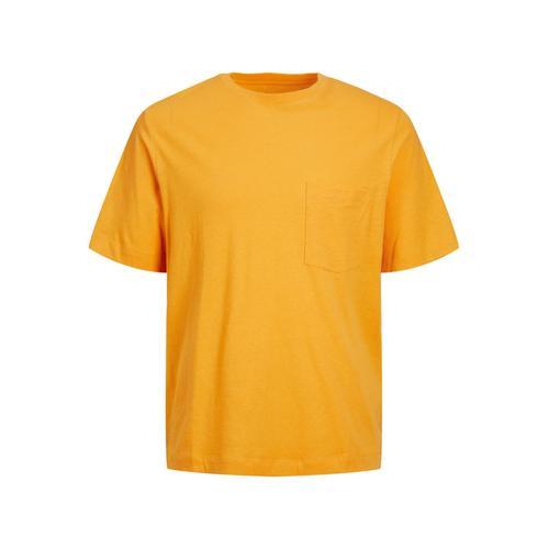 Jack&jones T-Shirt Manches Courtes Avec Poche Orange on Productcaster.