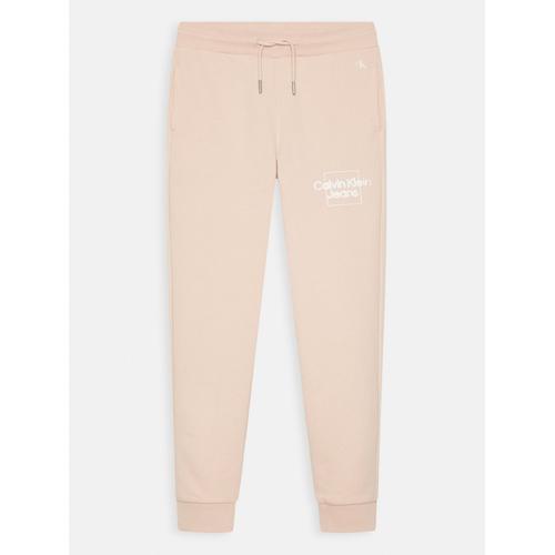 Pantalon De Survêtement De Jogging Calvin Klein Pink on Productcaster.