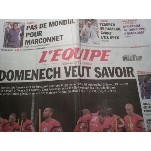 L'equipe 19408 "Domenech Veut Savoir" on Productcaster.