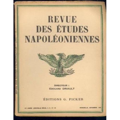 Revue Des Études Napoléoniennes Xixe Année N° 116 Napoléon Empire H... on Productcaster.