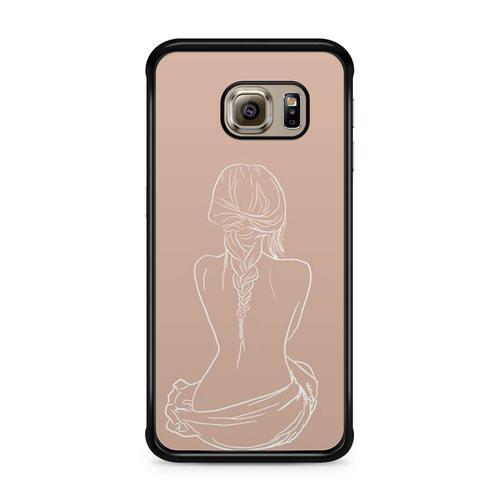 Coque Pour Samsung Galaxy S6 Edge Line Art Drawing Bébé Amour Anima... on Productcaster.