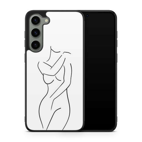 Coque Pour Samsung Galaxy S23 Plus Line Art Drawing Bébé Amour Anim... on Productcaster.