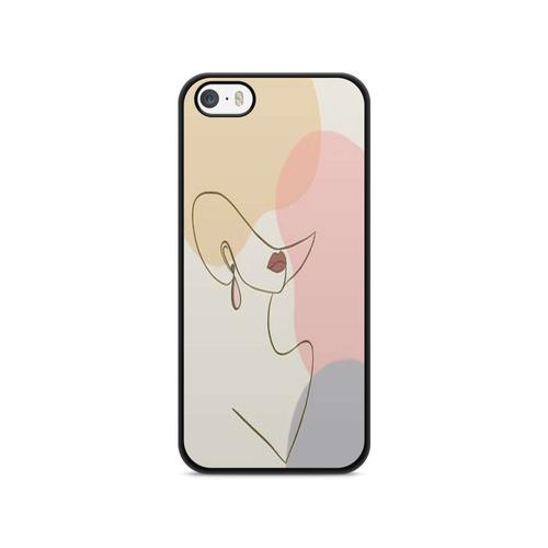 Coque Pour Iphone 5 / 5s / Se 2017 Silicone Line Art Drawing Bébé A... on Productcaster.