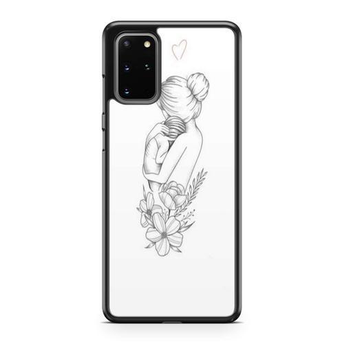 Coque Pour Samsung Galaxy S20 Line Art Drawing Bébé Amour Animaux W... on Productcaster.