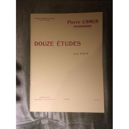 Pierre Camus Douze Études Pour Flûte Seule Score Partition Éditions... on Productcaster.