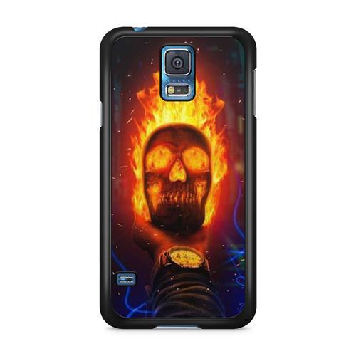 Coque Pour Samsung Galaxy S5 Tpu Tete De Mort Skull Satan Gothique ... on Productcaster.