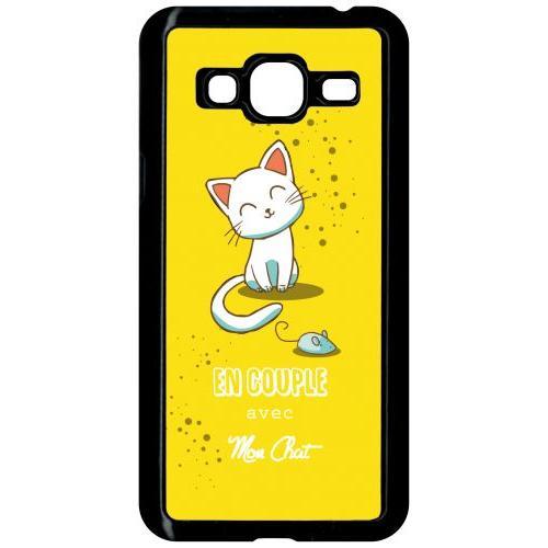 Coque Pour Smartphone - En Couple Avec Mon Chat Fond Jeune - Compat... on Productcaster.