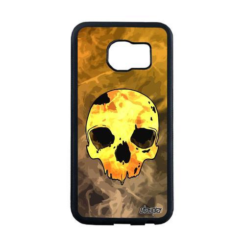 Coque Silicone Samsung S6 Edge Tete De Mort Noir Rigide Fumee Squel... on Productcaster.