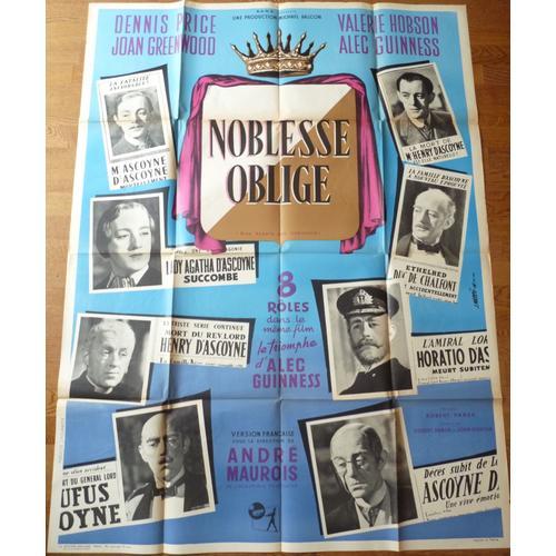 Noblesse Oblige De Robert Hamer Avec Dennis Price, Joan Greenwood, ... on Productcaster.