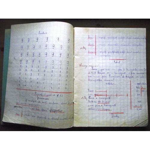 Cahier De Classe Année 1966.Entièrement Écrit À La Plume. on Productcaster.