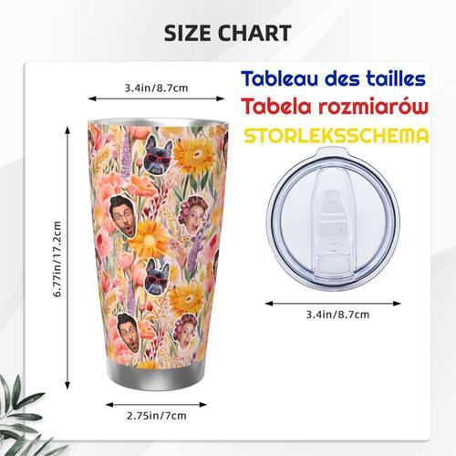 Gobelet Personnalisé Avec Visage 590ml Motifs Floraux Printaniers J... on Productcaster.