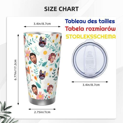 Gobelet Personnalisé Avec Visage 590ml Motif Floral De Pâques Sans ... on Productcaster.