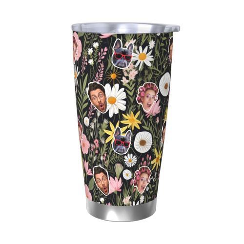 Gobelet Personnalisé Avec Visage 590ml Jardin De Fleurs Sauvages Du... on Productcaster.