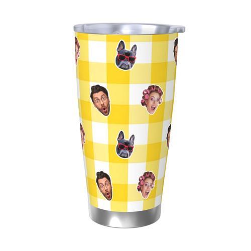 Gobelet Personnalisé Avec Visage 590ml Vichy Coloré = 3 Tasse De Ca... on Productcaster.