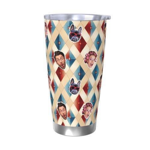 Gobelet Personnalisé Avec Visage 590ml Motif Clown=2 Tasse De Café ... on Productcaster.