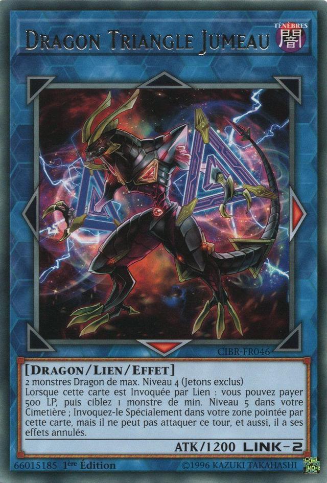 Yu-Gi-Oh! - Cibr-Fr046 - Dragon Triangle Jumeau - Rare 1ère Edition on Productcaster.