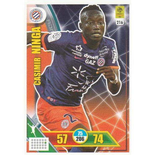 N°216 - Carte Panini Adrenalyn Xl Foot 2017 / 2018 - Casimir Ninga ... on Productcaster.