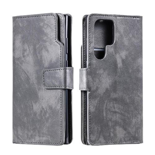 Étui Pour Samsung Galaxy S22 Ultra Cuir Pu Bicelle 9 Fentes Pour Ca... on Productcaster.