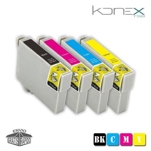 KIT 4 X CARTOUCHES D¿ENCRE MULTI COULEUR COMPATIBLES T2991 BK V3 XL... on Productcaster.