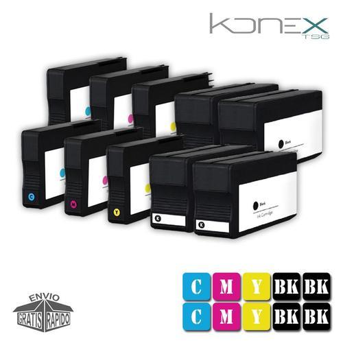 KIT 10 X CARTOUCHES D¿ENCRE MULTI COULEUR COMPATIBLES HP 950 BK V4 ... on Productcaster.