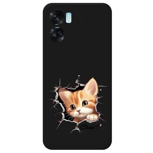 Coque Noir Pour Honor 90 Lite Chat Chalut on Productcaster.