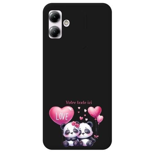 Coque Noir Pour Motorola G14 Panda Love Personnalisee on Productcaster.