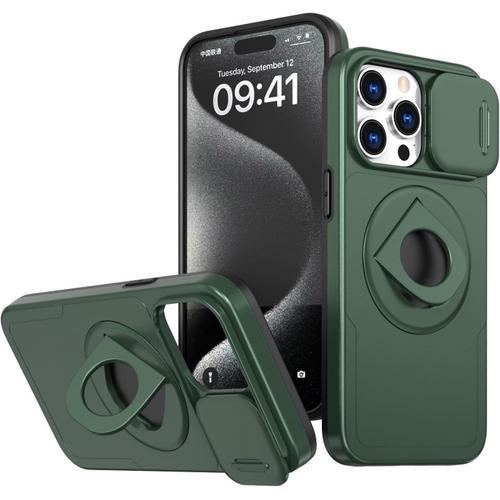 Coque Iphone 15 Plus 5g, Housse Avec Couverture Caméra Et Support M... on Productcaster.