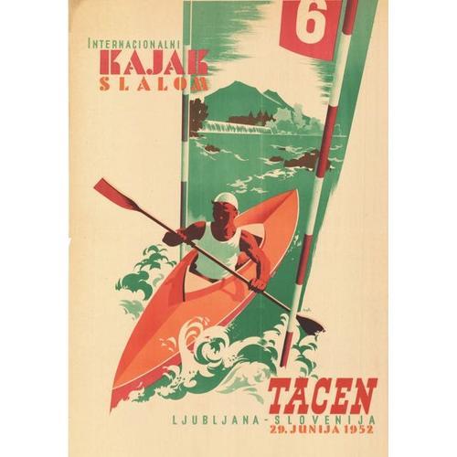 Affiche Slalom Kayak Slovénie Tacen on Productcaster.