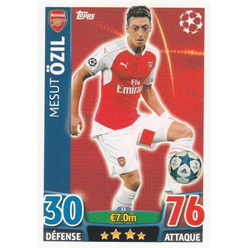 N°12 - Carte Match Attax Champions League 2015 / 2016 - Mesut Ozil ... on Productcaster.