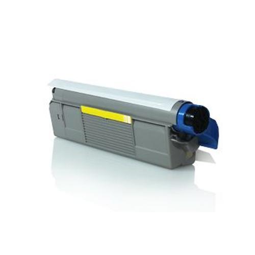 Toner compatible OKI C712 jaune - Remplace 46507613 on Productcaster.