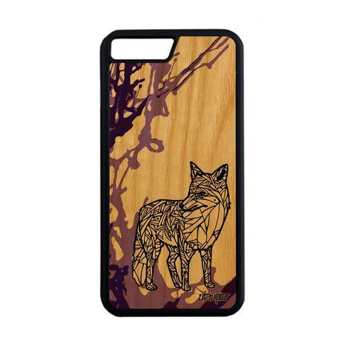 Coque Silicone Pour Iphone 7 Plus En Bois Renard Portable Animal Et... on Productcaster.