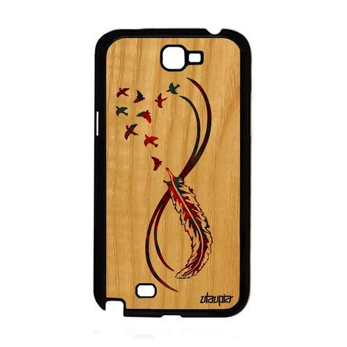 Coque Silicone Pour Galaxy Note 2 En Bois Infini Frêne Symbole Anti... on Productcaster.