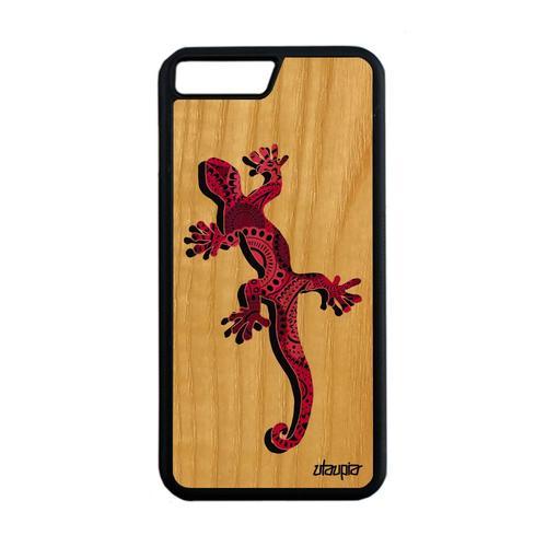 Coque Silicone Iphone 7 Plus En Bois Salamandre Personnalise Aztequ... on Productcaster.