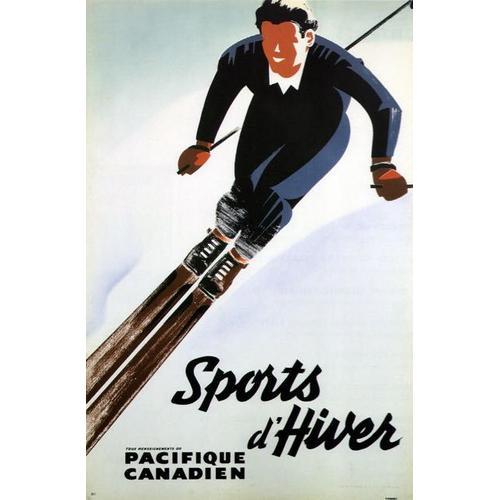 Affiche Sports D'hiver Pacifique Canandien on Productcaster.